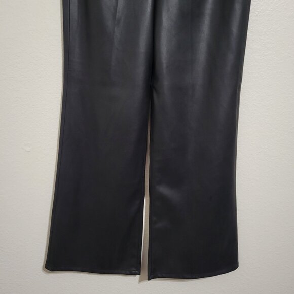 NWT Levi's 70's High Flare Faux Leather Black Pants Size 27 - Picture 5 of 14